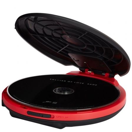 Aiwa PCD-810RD Reproductor de CD/MP3 Portátil Negro y Rojo